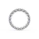 Oval Cut Diamond Eternity Band in 18kt White Gold