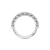 Oval Cut Diamond Eternity Band in 18kt White Gold