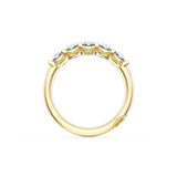 Oval Cut Diamond Eternity Band in 18kt Yellow Gold