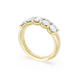 Oval Cut Diamond Eternity Band in 18kt Yellow Gold