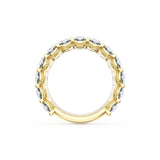 Oval Cut Diamond Eternity Band in 18kt Yellow Gold