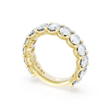 Oval Cut Diamond Eternity Band in 18kt Yellow Gold