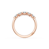 Oval Cut Diamond Eternity Band in 18kt Rose Gold