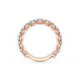 Oval Cut Diamond Eternity Band in 18kt Rose Gold