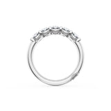 Oval Cut Diamond Eternity Band in Platinum