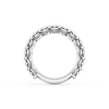 Oval Cut Diamond Eternity Band in Platinum