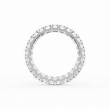 Emerald Cut Diamond Eternity Band in 18kt White Gold