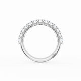 Emerald Cut Diamond Eternity Band in 18kt White Gold