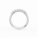 Emerald Cut Diamond Eternity Band in 18kt White Gold