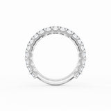 Emerald Cut Diamond Eternity Band in 18kt White Gold