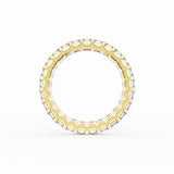 Emerald Cut Diamond Eternity Band in 18kt Yellow Gold