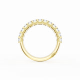 Emerald Cut Diamond Eternity Band in 18kt Yellow Gold