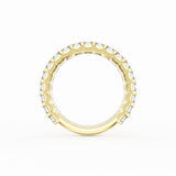 Emerald Cut Diamond Eternity Band in 18kt Yellow Gold