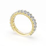 Emerald Cut Diamond Eternity Band in 18kt Yellow Gold