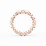 Emerald Cut Diamond Eternity Band in 18kt Rose Gold
