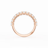 Emerald Cut Diamond Eternity Band in 18kt Rose Gold