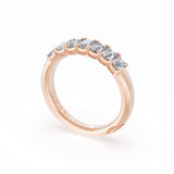 Emerald Cut Diamond Eternity Band in 18kt Rose Gold