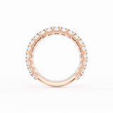 Emerald Cut Diamond Eternity Band in 18kt Rose Gold