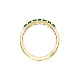 Emerald Cut Emerald Eternity Band in 18kt Yellow Gold