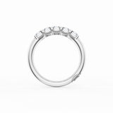 Emerald Cut Diamond Eternity Band in 18kt White Gold