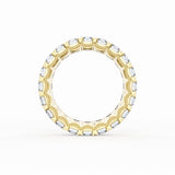 Emerald Cut Diamond Eternity Band in 18kt Yellow Gold
