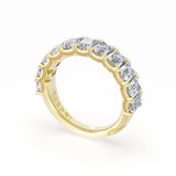 Emerald Cut Diamond Eternity Band in 18kt Yellow Gold