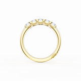 Emerald Cut Diamond Eternity Band in 18kt Yellow Gold