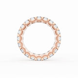 Emerald Cut Diamond Eternity Band in 18kt Rose Gold