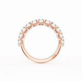 Emerald Cut Diamond Eternity Band in 18kt Rose Gold