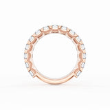 Emerald Cut Diamond Eternity Band in 18kt Rose Gold