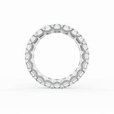 Emerald Cut Diamond Eternity Band in Platinum