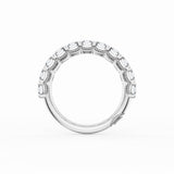 Emerald Cut Diamond Eternity Band in Platinum