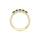 Emerald Cut Emerald Eternity Band in 18kt Yellow Gold