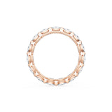 Diamond Eternity Band in 18kt Rose Gold