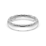 High Polish Wedding Band in 18kt White Gold