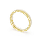 High Polish Wedding Band in 18kt Yellow Gold