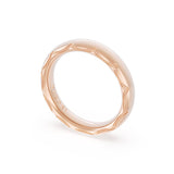 High Polish Wedding Band in 18kt Rose Gold