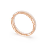 High Polish Wedding Band in 18kt Rose Gold