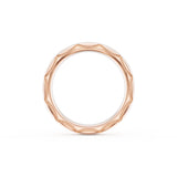 High Polish Wedding Band in 18kt Rose Gold