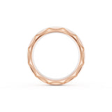 High Polish Wedding Band in 18kt Rose Gold