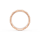 High Polish Wedding Band in 18kt Rose Gold