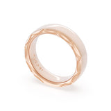 High Polish Wedding Band in 18kt Rose Gold