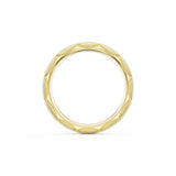 Brushed Finish Wedding Band in 18kt Yellow Gold