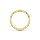 Brushed Finish Wedding Band in 18kt Yellow Gold