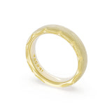 Brushed Finish Wedding Band in 18kt Yellow Gold