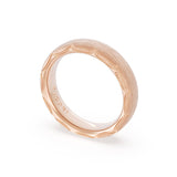 Brushed Finish Wedding Band in 18kt Rose Gold