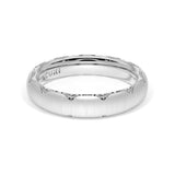 Satin Finish Wedding Band in 18kt White Gold
