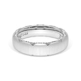 Satin Finish Wedding Band in 18kt White Gold