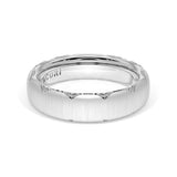 Satin Finish Wedding Band in 18kt White Gold
