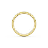 Satin Finish Wedding Band in 18kt Yellow Gold